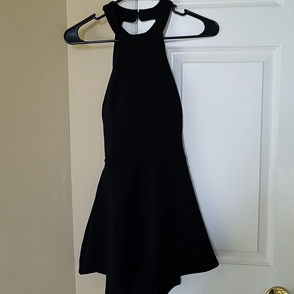 Dressy black romper, medium
